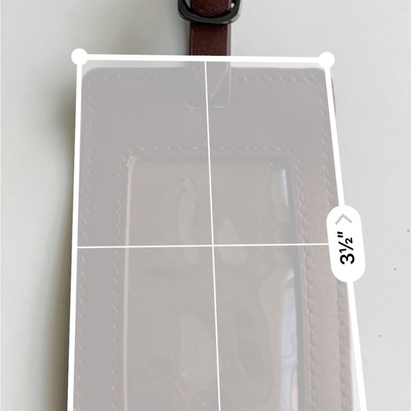 Leather Luggage Name Tag Embossed - Picture 4 of 5